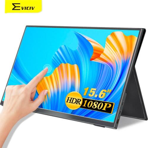 Raspberry Pi 4 TouchScreen EVICIV 15.6 Inch RPI Tactile Portable Monitor 1080P RasPi Second Display 60HZ Laptop External Screen