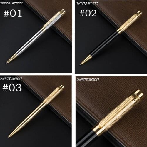 Luxury Metal Ballpoint Pens for Business Gift Gold mesh and black Ballpoint Pen Executive Brand good quality pen