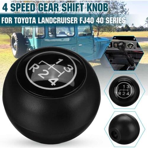 4 Speed Manual Gear Shift Knob Shifer Lever Hand Ball PU Leahter For Toyota Landcruisers 40 series 1969-1984