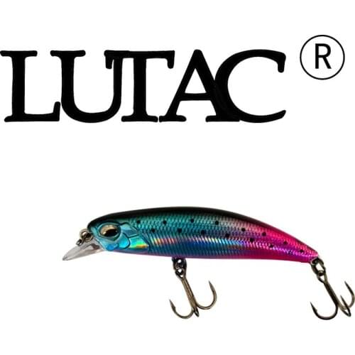 LUTAC Lures Fishing Minnow LM60s 60mm 6.1g Small Sinking Minnow Black Jerkbait Minnow