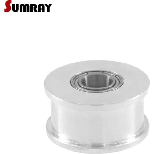 SUMRAY 3M Idler Pulley 25T Bore 3/4/5/6/7/8/9mm Passive Pulley Wheel 11/16mm Belt Width Without Teeth Tooth Belt Idler Pulley