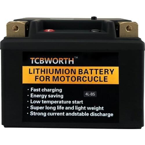 12V 4L-BS 4Ah CCA 160A 7L-BS 7Ah 260A Lithium Phosphate Motorcycle Motor Starter Battery 12V LiFePO4 Scooter Engine Battery LFP
