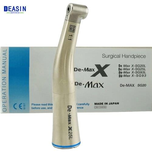 Dental Low Speed contra angle Handpiece blue ring with inner water spray fits E-type motor