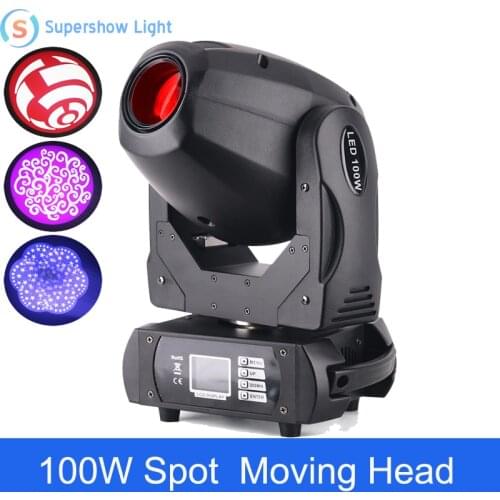 2pcs Party disco dj stage light 100w dmx mini gobo projector spot led moving head for stage equipment set