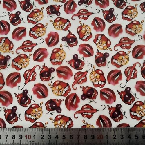 0.5*2m/10m Free shipping TSCY1368 red lips sliver water transfer printing hydrographics film