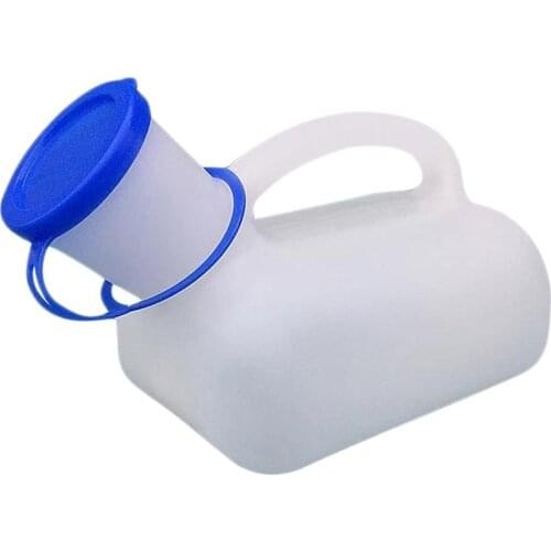 1pc Portable Urinal Toilet for Camping Outdoor Journey Travel Male Female Unisex Plastic PE Urine Bottle with Connector 1000ml