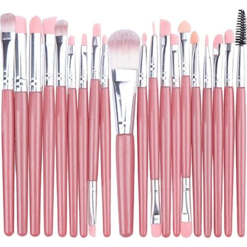 20 pcs/lot Makeup Brushes Set Eye Shadow Blending Eyeliner Eyelash Eyebrow Blush Brushes For Make Up Brush Maquiagem