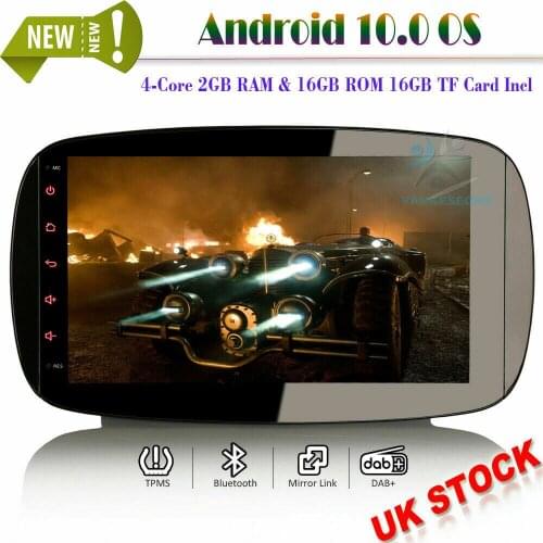 9"Android 10.0 Bluetooth Autoradio Multimedia Player DAB+WIFI GPS NAVI Mirror Link DVR for Mercedes Benz Smart 2016 2017 2018
