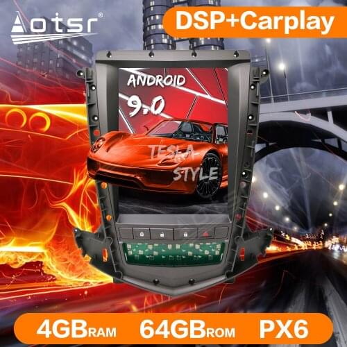 For Cadillac SRX 2013+ Tesla Screen Android 9.0 64GB px6 4G Car multimedia Stereo player Radio Carplay GPS Navigation Head unit