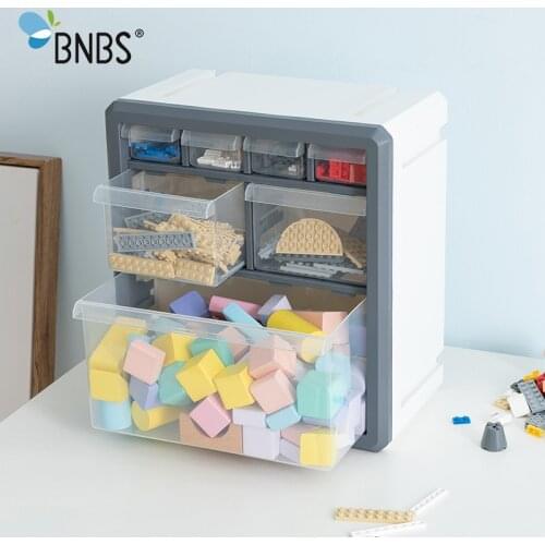 BNBS Toy Organizer Storage Box For Toys Lego Blocks Accessories Drawer Box Plastic Container Wall Finishing Box Toy Storage Bin