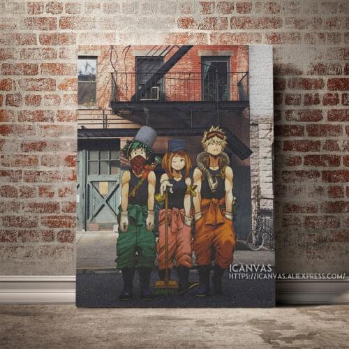 Boku no hero acadenmia Real Life Decoration Prints Home Decor Canvas Living Kids Room Bedroom Painting Wall Art Studio Poster