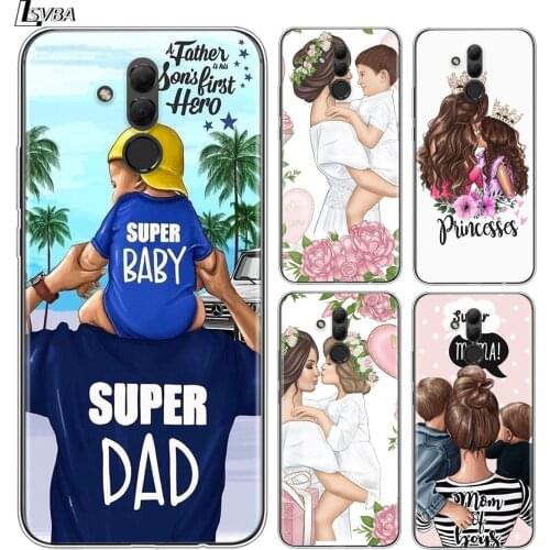 Beautiful mother lovely daughter son For Huawei Nova 7 7i 6 5T 5E 5i 5Z 5 4E 4 3i 3E Mate 30 20 Pro Lite X SE 5G Phone Case