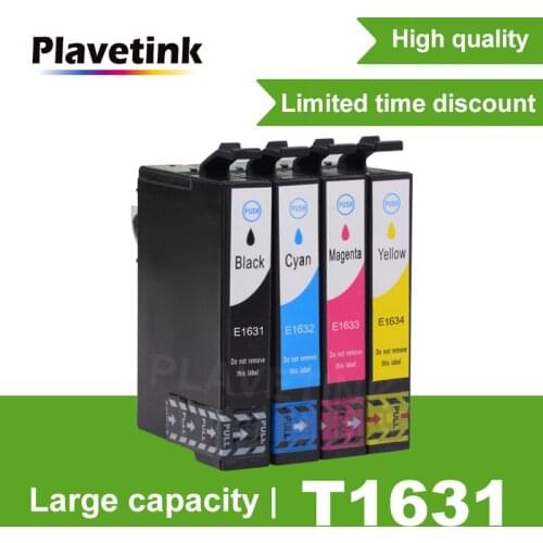 Plavetink T1631 Ink Cartridge Compatible For Epson T1631 Stylus WorkForce WF-2010W 2510WF 2520NF 2530WF 2540WF Printer Full