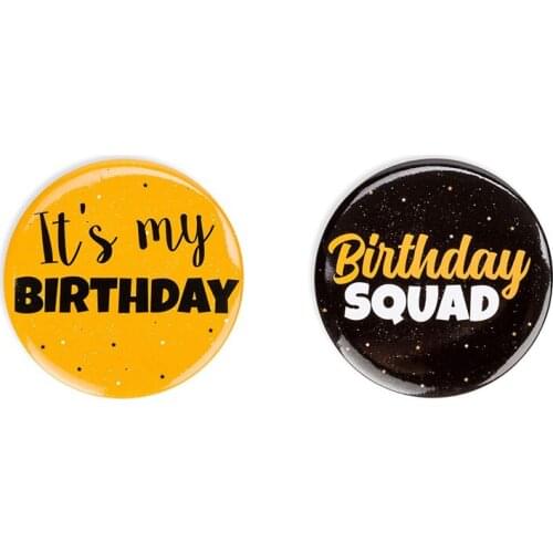 It is my Birthday Badge Button Pins first 1st 10th 16th 18th 21st 30th 40th 50th 60th Birthday party decoration gift supplies