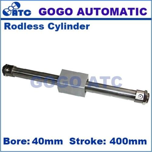 CY1B40-400 SMC type Magnetically Coupled Rodless Cylinder/ Basic bore 40mm stroke 400mm aluminum alloy pneumatic air cylinder