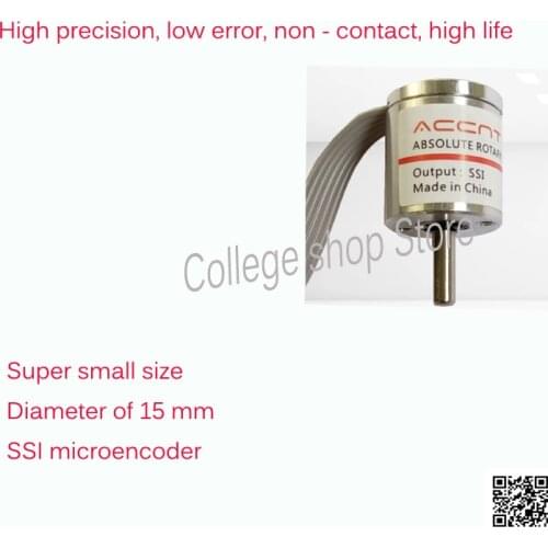 Mini Absolute Rotary Encoder Magnetoelectric Solid Shaft SSI Interface 1024P