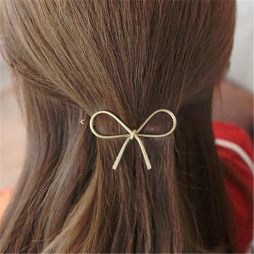 New Vintage Hairpins Metal Bow Knot Hair Barrettes Girls Women Hair Accessories Hairgrips New Brand Hair Holder Hair Clip