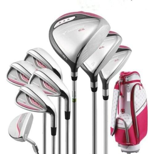 New Women Golf clubs complete clubs set Golf Driver+Fairway wood+irons Clubs Golf Set Graphite Golf shaft Free shipping