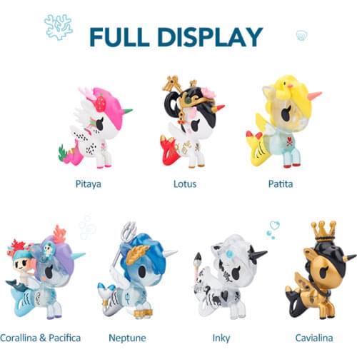 Original Tokidoki Unicorno Mermaid 4th Generation Action Figure Blind Box Animal Doll Toy Static Model Gift