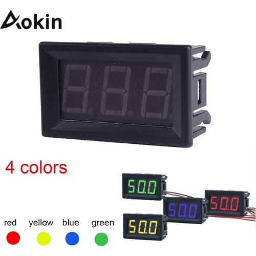 DC 4.5-30V Digital voltmeter 0.56 Inch LED Two-Wires Digital Display Volt meter Voltmeter Reverse Polarity Protection Accurate