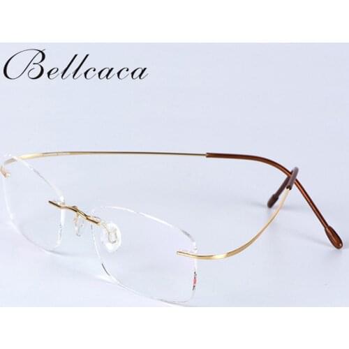 Presbyopia Eyeglasses Women Men Unisex Rimless Memory Titanium Flexible Reading Glasses+1.0 +1.5 +2.0 +2.5 +3.0 +3.5 +4.0 BC133