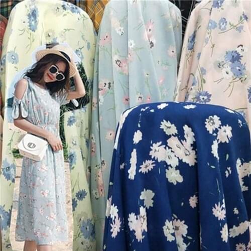 New Type Chiffon Patchwork Fabrics Smooth Texture Dress Scarf Material