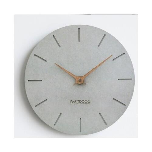 Modern design Silent Wall Clock Creative Fashion Nordic Digital Wall Clock Wooden Quartz Montre Murale Home Decoration AA50WC
