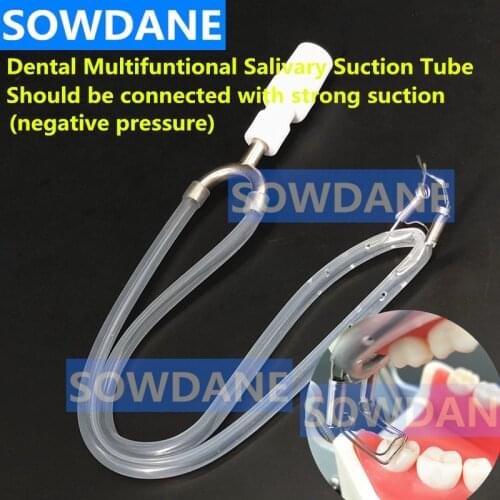 Dental Surgical Aspirator Suction Tube Dental Multifunctional Salivary Suction Strong Sucker Moisture Isulation with rubber dam