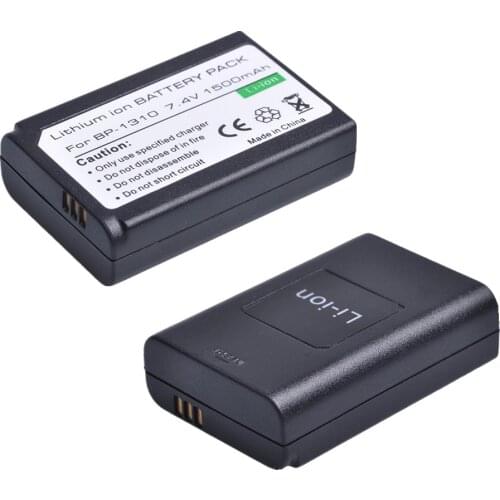 Tectra 2x7.4V 1500mAh BP-1310 BP1310 BP 1310 Batteies+ LCD USB Charger for Samsung NX11 NX20 NX5 NX10 NX100 Camera Battery