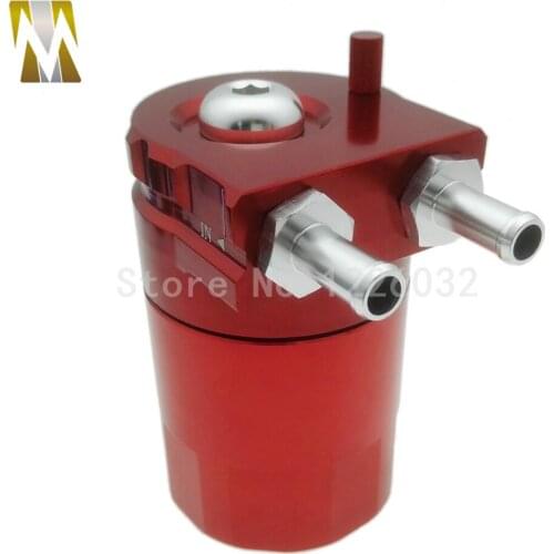 Universal Polish CAR Billet Aluminum Baffled Oil Catch Tank Can Reservoir Tank Closed Loop 4 Colors For option