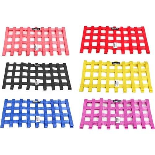 Universal Racing Car Window Net Nylon Racing Car Safety Gear Car Rally Racing Safety Equipment Accessories 6 Color 60*60*2.5cm