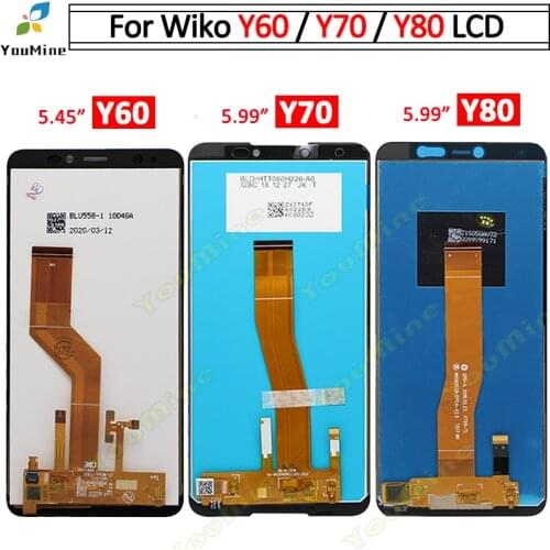 For Wiko Y60 LCD Display+Touch Screen Digitizer Assembly Repair Parts For Wiko Y60 Y70 Y80 lcd Display Replacement