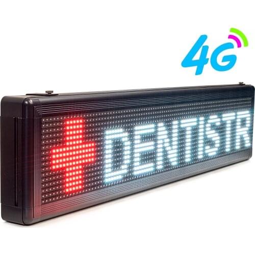 103CM 3G/4G Mobile Outdoor P10 LED Advertising Display RGB Programmable Message Long Distance Control LED Display Panel