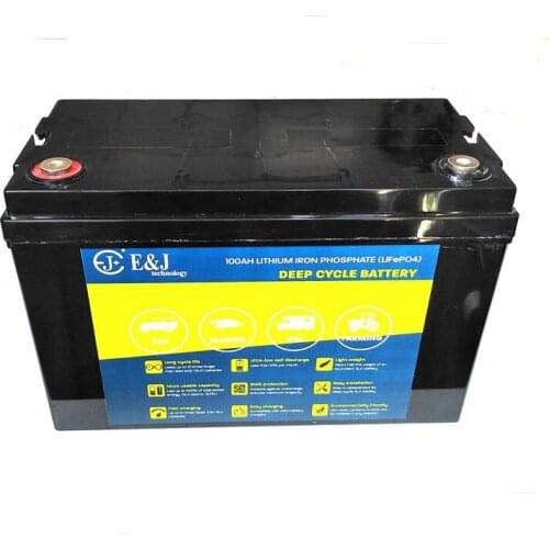 2PCS 12.8V LiFePo4 12V 100Ah Lithium Battery Pack Deep Cycle for Solar Storage System UPS Golf Car RV Caravan
