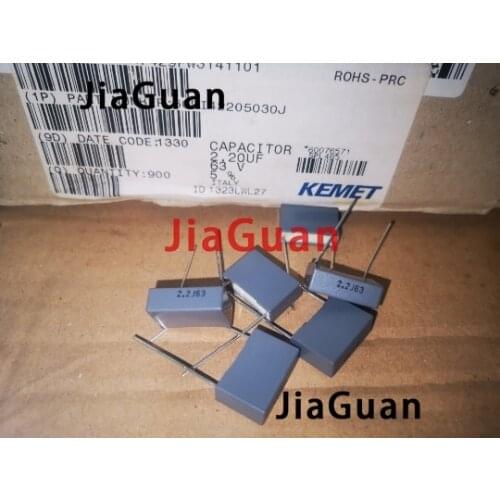 20PCS AV R60 2.2UF 63V P15MM copper film capacitor KEMET 225/63V MKT 2u2 2200NF Italy 2.2uF/63v 225 2.2UF 63v225
