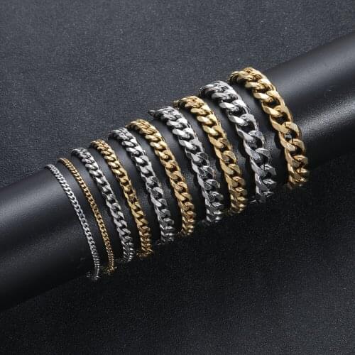 3mm 5mm 7mm 9mm 11mm 7inch 8inch Stainless Steel Rope Bracelet for men women SB002