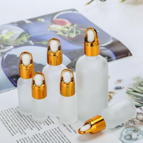 5/10/15/20/30/50/100ml Pearl White Glass Bottle Essential Oil Bottles With Flower Basket Lid Empty Cosmetic Packaging Container