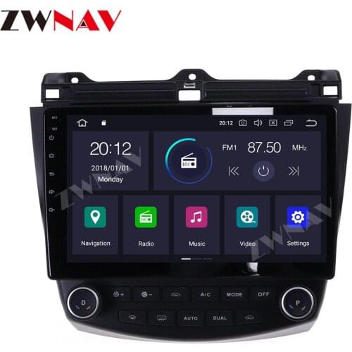 Android 10 4+128G For Honda Accord 2003 2004 2005 2006 2007 IPS HD Screen Radio Car Multimedia Player GPS Navigation Audio Video
