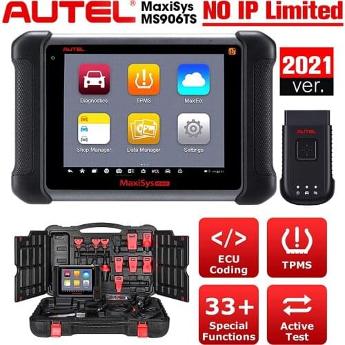 Autel MaxiSys MS906TS OBD2 Scanner Diagnostic Tool TPMS Programming Tool ECU Coding OE-level Car Diagnostic