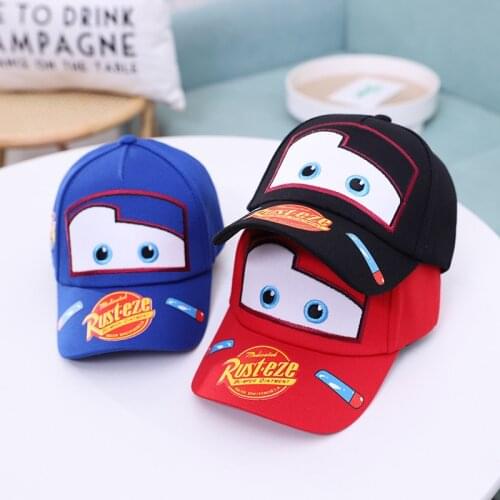 Cartoon Disney Cars Kids Baseball Cap Marvel Spiderman 2021 Summer HIP HOP Hat Boys Girls Baby Children Travel Caps