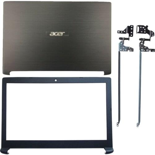 NEW For Acer Aspire 7 A715-71G A715-71 A715-71G-71NC Series Laptop LCD Back Cover Front Bezel LCD Hinges Plastic Top Case Black