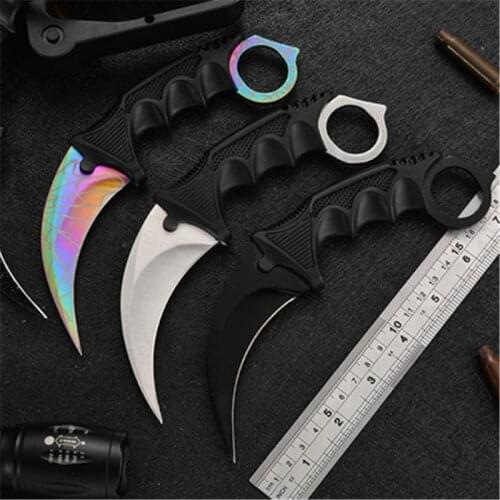 CS Claw Knife Sharp Game Claw Knife War Wolf Claw Knife Outdoor Self-Defense Camping Survival Tool