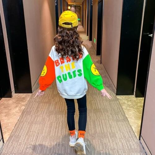 Kids Sports Suit for Girls Tracksuit 4 6 8 10 12 Years Letterprint Long Sleeve Girl Sweatsuit Spring Autumn Teen Clothing Set