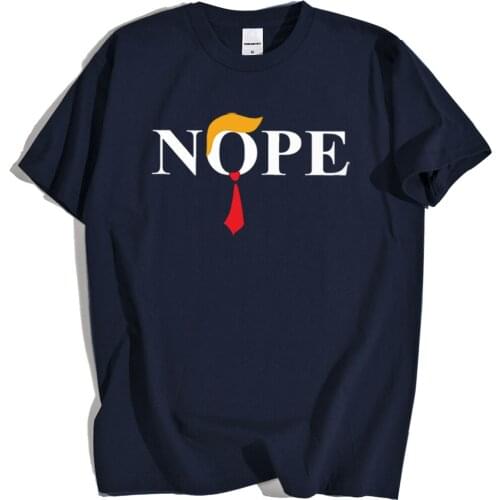 Nope Man Cool Letter Print T-Shirt Mens Cartoons Loose Short Sleeve Shirt Crewneck Summer Tshirt Hip Hop Breathable Clothing