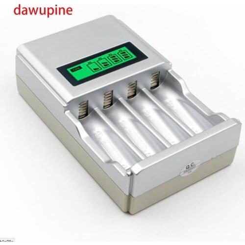 Dawupine Smart Intelligent Fast Charger 4 Slots 5 7 AA AAA NI-CD NI-MH Battery Charger LCD Display