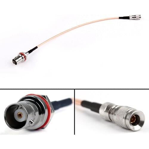 Artudatech 5PCS BNC Female Bulkhead Oring to DIN 1.0/2.3 Male RF Pigtail RG179 Cable 20CM Connector Parts
