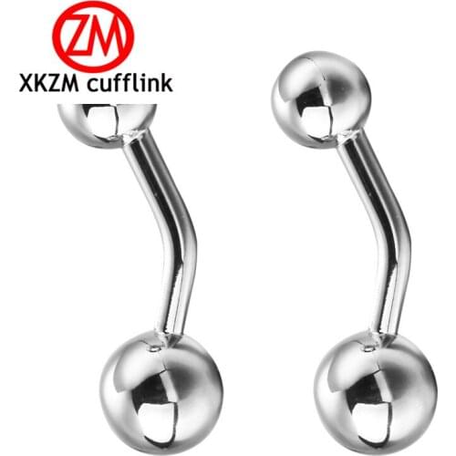 Fashion Luxury shirt Silvery ball cufflink for mens Brand cuff buttons cuff links High Quality abotoaduras Jewelry