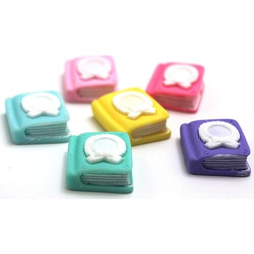 Cartoon Book Refrigerator Paste Six-Color Book Notepad Resin Magnetic Washing Machine Paste Creative Home Decoration