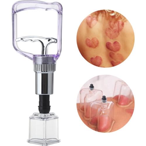 4Pcs Heart-shaped Cupping Device Set Clover Set Fashionable Cupping Suit Vacuum Cups Suction Drive out Dampness Massage Therapy