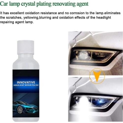 20ML Car Headlight Headlamp Cleaning Repair Restoration Plastic Polish Restorer Kit Renovation Fluid Auto Product TSLM1